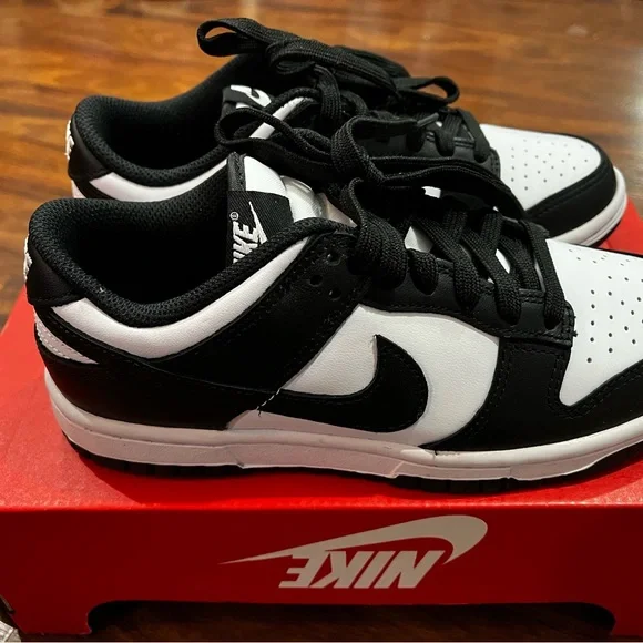 Nike Dunk Low Retro WOMEN'S 5 White Black Panda Sneakers Shoes